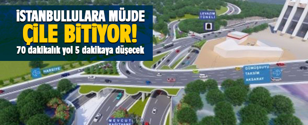 İstanbullulara müjde! 70 dakikalık yol 5 dakikaya düşecek