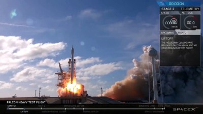 Spacex, Falcon Heavy Roketini Fırlattı