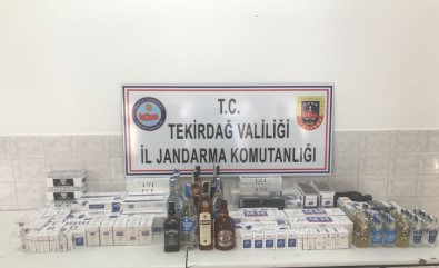Çorlu'da Jandarmadan Kaçak İçki Ve Sigara Operasyonu