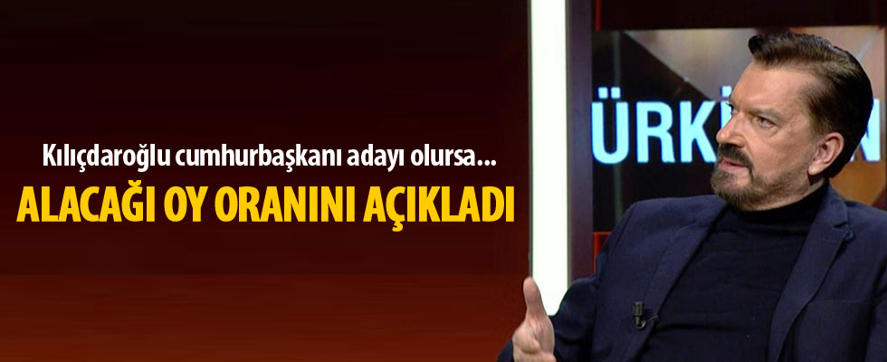 'Erdoğan yüzde 67, Kılıçdaroğlu yüzde 33 alır'