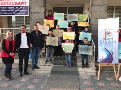 Hizanlı Çocuklardan Ebru Sanatına Büyük İlgi