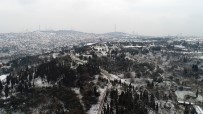 ÇAMLıCA - İstanbul'da Beyaz Örtü Havadan Görüntülendi