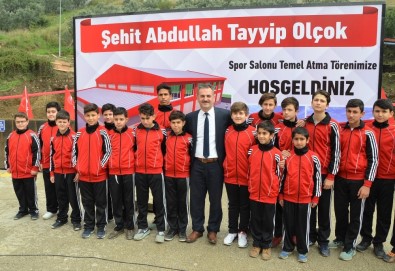 Şehit Abdullah Tayyip Olçok Spor Salonu'nun Temeli Atıldı