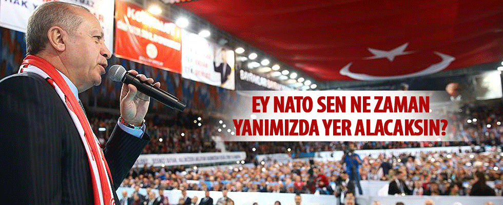 Cumhurbaşkanı Erdoğan: NATO ne zaman bizim yanımızda yer alacaksın?