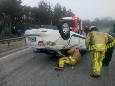 Kadıköy'de İlginç Kaza, İnanılmaz Kurtuluş Açıklaması 1 Yaralı