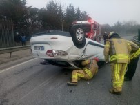 KADIN SÜRÜCÜ - Kadıköy'de İlginç Kaza, İnanılmaz Kurtuluş Açıklaması 1 Yaralı