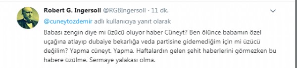 Cüneyt Özdemir'den takipçilerine tepki