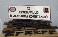 Isparta'da Jandarma Ekipleri Ruhsatsız Tabanca Ve Av Tüfeği Ele Geçirdi Haberi