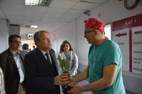 TIP DOKTORU - Başkan Çerçi Tıp Bayramında Sağlıkçıları Ziyaret Etti