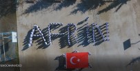 Bedenleriyle 'Afrin' Yazan Öğrencilerden Mehmetçiğe Destek