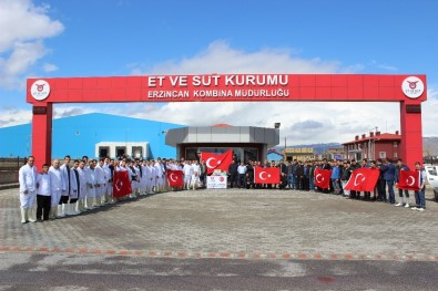 Erzincan Et Ve Süt Kurumu Çalışanları İstihkaklarını Mehmetçiğe Uğurladı