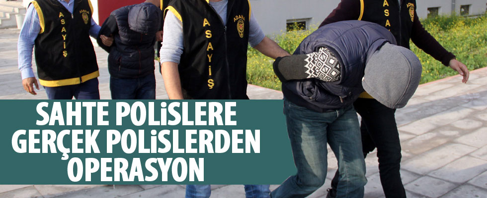 Sahte polisler gerçek polislerden kaçamadı