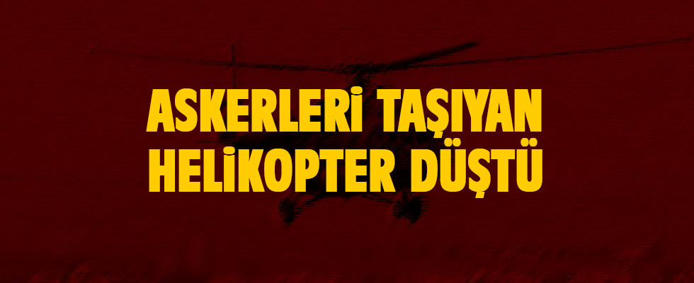 ABD askerlerini taşıyan helikopter düştü