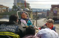 İTFAİYE MERDİVENİ - Yatalak Hasta Yangında Mahsur Kaldı