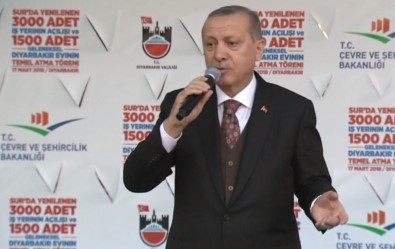 Erdoğan Sur'da Temel Atma Törenine Katıldı