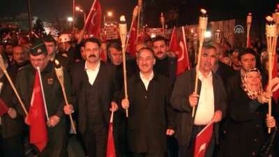 Kırıkkale'de Şehitler Anısına Yürüyüş Düzenlendi