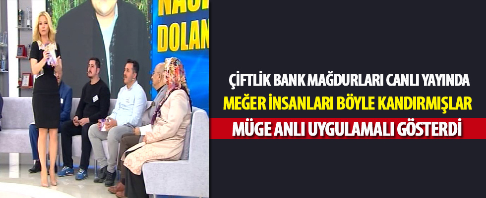 Çiftlik Bank'ın nasıl dolandırdığını uygulamalı gösterdi