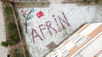 Öğrencilerden Anlamlı 'Afrin' Mesajı