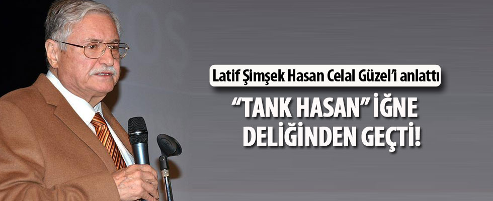 “Tank Hasan” iğne deliğinden geçti!