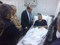İSMAIL USTAOĞLU - Vali Ustaoğlu, Terör Örgütünün Hain Saldırısında Yaralanan Köylüleri Hastanede Ziyaret Etti