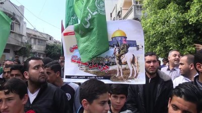 ABD'nin Kudüs Kararları Gazze'de Protesto Edildi