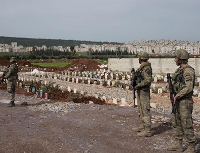 Afrin'de terörist mezarları bulundu