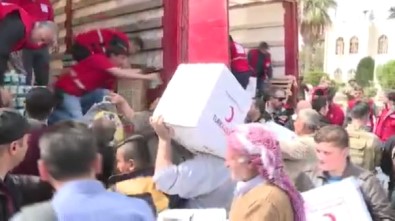 Kızılay Ve AFAD Yardım İçin Afrin'de