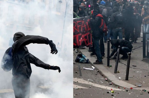 Fransa karıştı! Yüzlerce insan sokağa döküldü