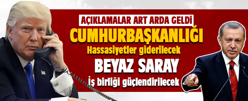 Beyaz Saray ve Cumhurbaşkanlığı'ndan görüşme açıklaması