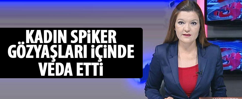 Son yayınında gözyaşlarını tutamadı