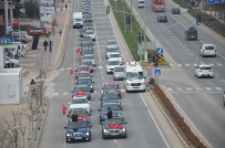EMEKLİ ÖĞRETMEN - Afrin'e Giren Mehmetçiğe Destek İçin Araç Konvoyu Düzenlendi