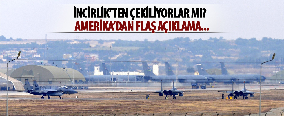 ABD'den İncirlik açıklaması