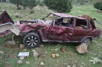 HÜSEYİN UYAR - Virajı Alamayan Otomobil Uçuruma Yuvarlandı Açıklaması 1 Ölü