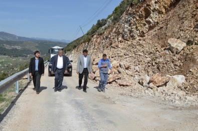 Büyükşehirden, Kaş Sarıbelen Yolu Genişletme Çalışmaları