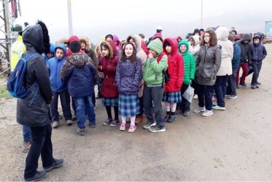 Lapseki'de Öğrenciler Maden Tesisini Gezdi