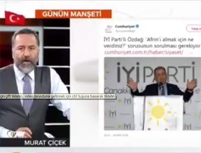 Murat Çiçek'ten Ümit Özdağ'a muhteşem yanıt