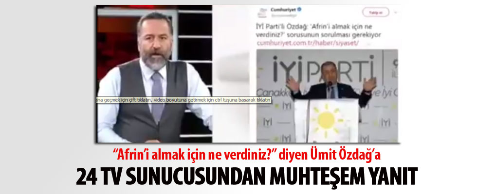 Murat Çiçek'ten Ümit Özdağ'a muhteşem yanıt