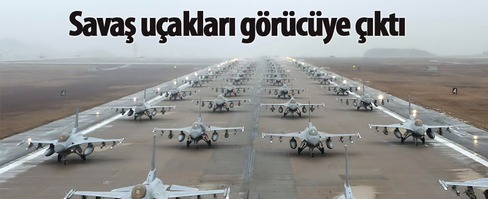 Savaş uçakları görücüye çıktı