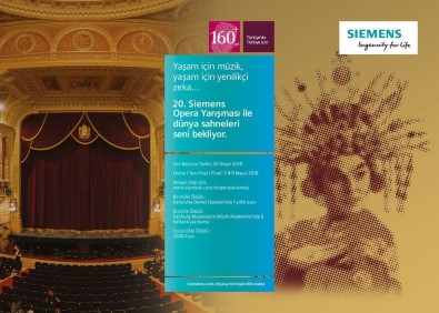 'Siemens Opera Yarışması' İçin Son Başvuru Tarihi 30 Nisan