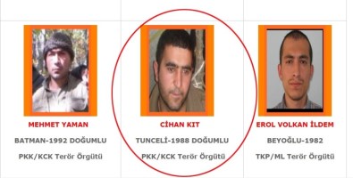 Turuncu listedeki terörist öldürüldü