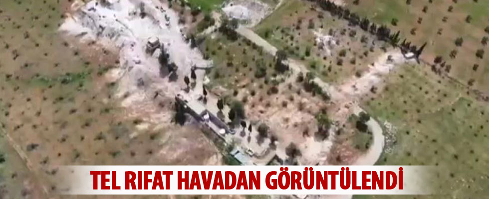 Tel Rıfat havadan görüntülendi