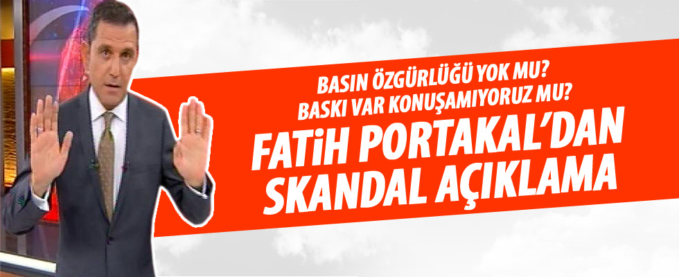 Fatih Portakal o sözlerden rahatsız oldu