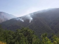 AMANOS DAĞLARI - Hatay'da Teröristlerin Çıkardığı Orman Yangını Kontrol Altına Alındı