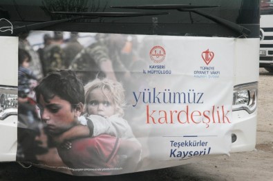Kayseri'nin 349'Uncu Yardım Tırı Kilis'e Ulaştı