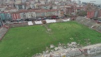 SERVET ÇETİN - (Özel) Yıkımı Bilmeceye Dönen Kartal Stadyumu'nda Moloz Yığınları Arasında  Tehlikeli Antrenman Havadan Görüntülendi