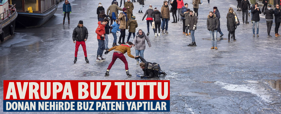 Donan kanalda buz pateni