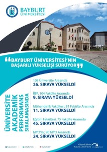 Bayburt Üniversitesi'nin Başarılı Yükselişi Sürüyor