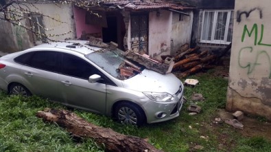 (Özel) Alkollü Yakalanmamak İçin Polisten Kaçarken Gecekonduya Daldı