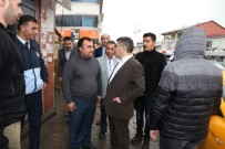 KORSAN TAKSİCİLER - Varto Kaymakamı Ve Belediye Başkan Vekili Çetin'den Sanayi Ve Taksici Esnafına Ziyaret