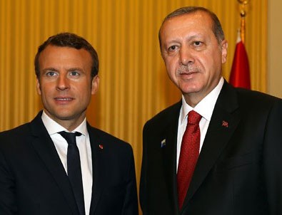 Cumhurbaşkanı Erdoğan Macron ile görüştü